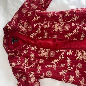 Red designer jacket